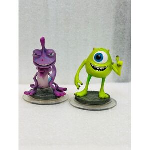 Disney Infinity Monsters Inc Mike Wazowski Randall Boggs Figures‎ Lot Gaming